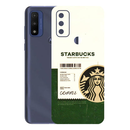 Motorola Phone Skins (All Models) - Starbucks Barcode - 3D Embossed Finish (L-308) Motorola Moto G Pure