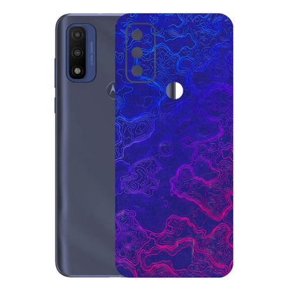 Motorola Phone Skins (All Models) - Purple Ripples Swirl - 3D Embossed Finish (L-314) Motorola Moto G Pure