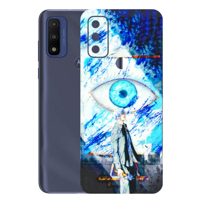 Motorola Phone Skins (All Models) - Anime Sea Blue Eye - 3D Embossed Finish (L-318) Motorola Moto G Pure