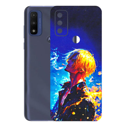Motorola Phone Skins (All Models) - Sanji Vinsmoke One Piece - 3D Embossed Finish (L-319) Motorola Moto G Pure