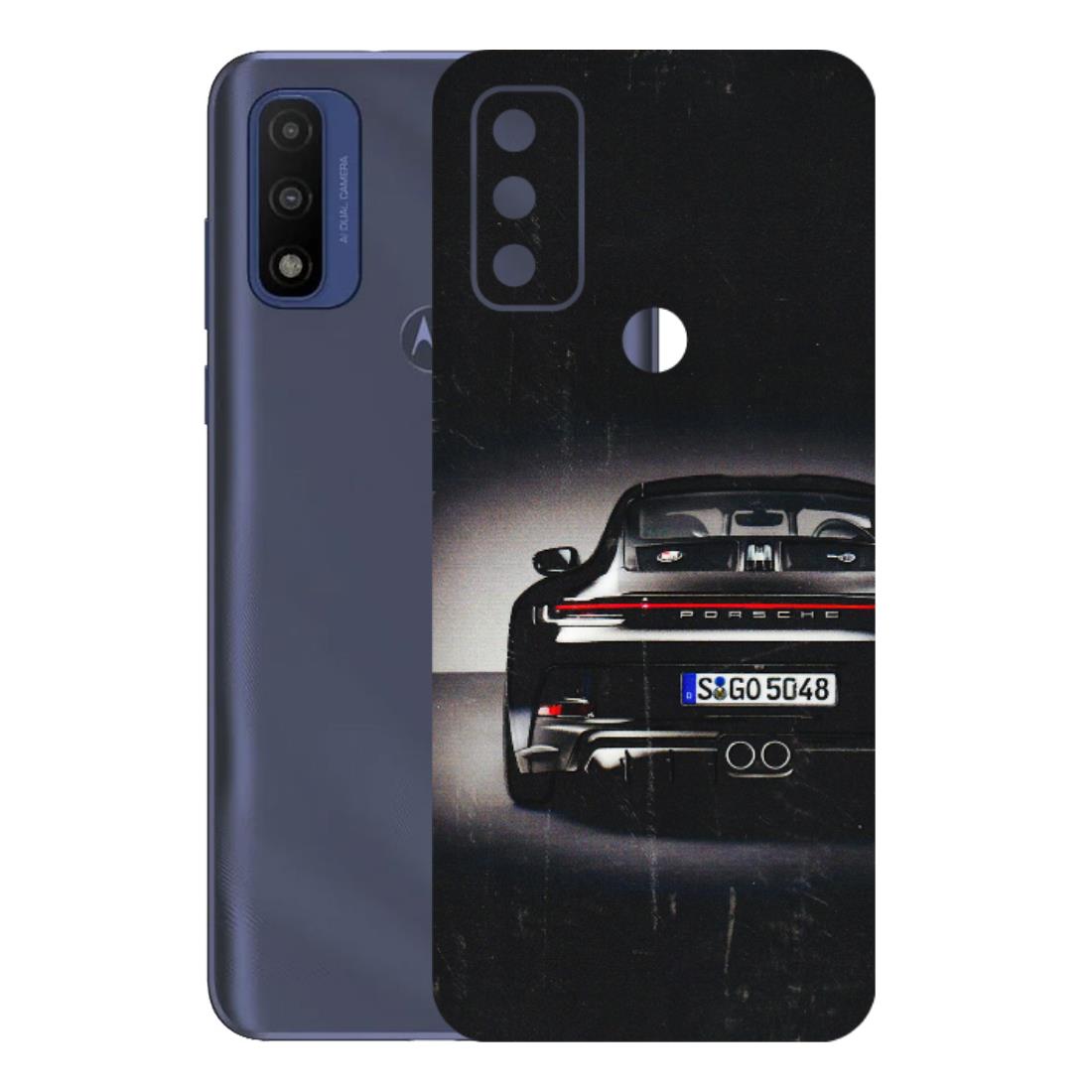 Motorola Phone Skins (All Models) - New Black Porsche GT3 - 3D Embossed Finish (L-327) Motorola Moto G Pure