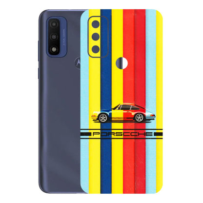Motorola Phone Skins (All Models) - Multicolour Porche - 3D Embossed Finish (L-39) Motorola Moto G Pure