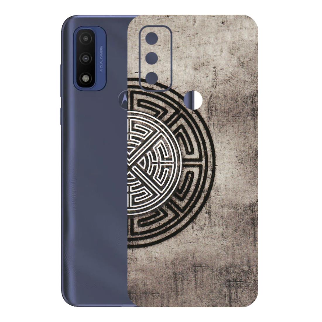 Motorola Phone Skins (All Models) - Mysterious Circular Design - 3D Embossed Finish (L-63) Motorola Moto G Pure