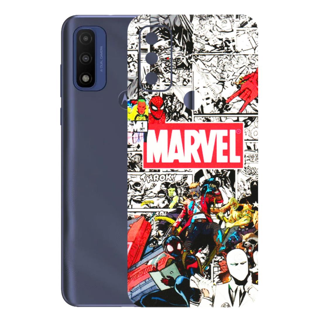 Motorola Phone Skins (All Models) - Marvel Colorful Comic - 3D Embossed Finish (L-64) Motorola Moto G Pure
