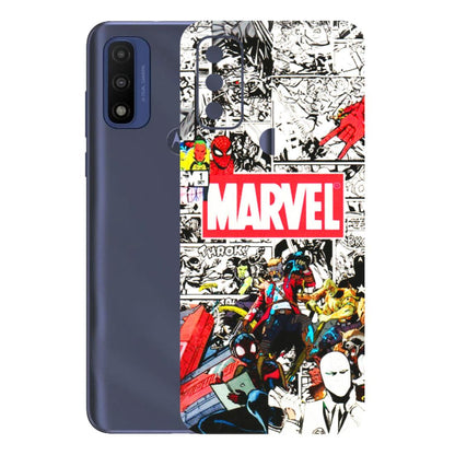 Motorola Phone Skins (All Models) - Marvel Colorful Comic - 3D Embossed Finish (L-64) Motorola Moto G Pure