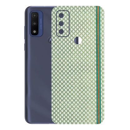 Motorola Phone Skins (All Models) - Gucci Fabric Pattern - 3D Embossed Finish (L-73) Motorola Moto G Pure