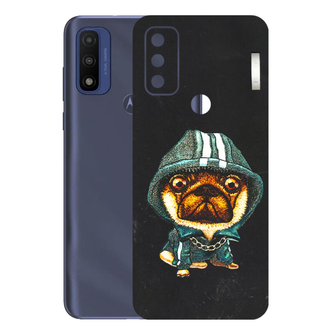 Motorola Phone Skins (All Models) - Puppy N Hoodie - 3D Embossed Finish (L-90) Motorola Moto G Pure