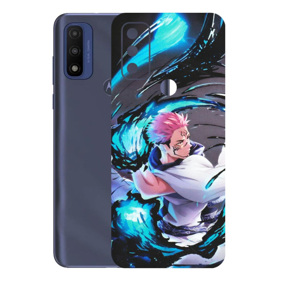 Motorola Phone Skins (All Models) - New Jujutsu Kaisen Grey Blue Anime - Matte Finish (M-127) Motorola Moto G Pure