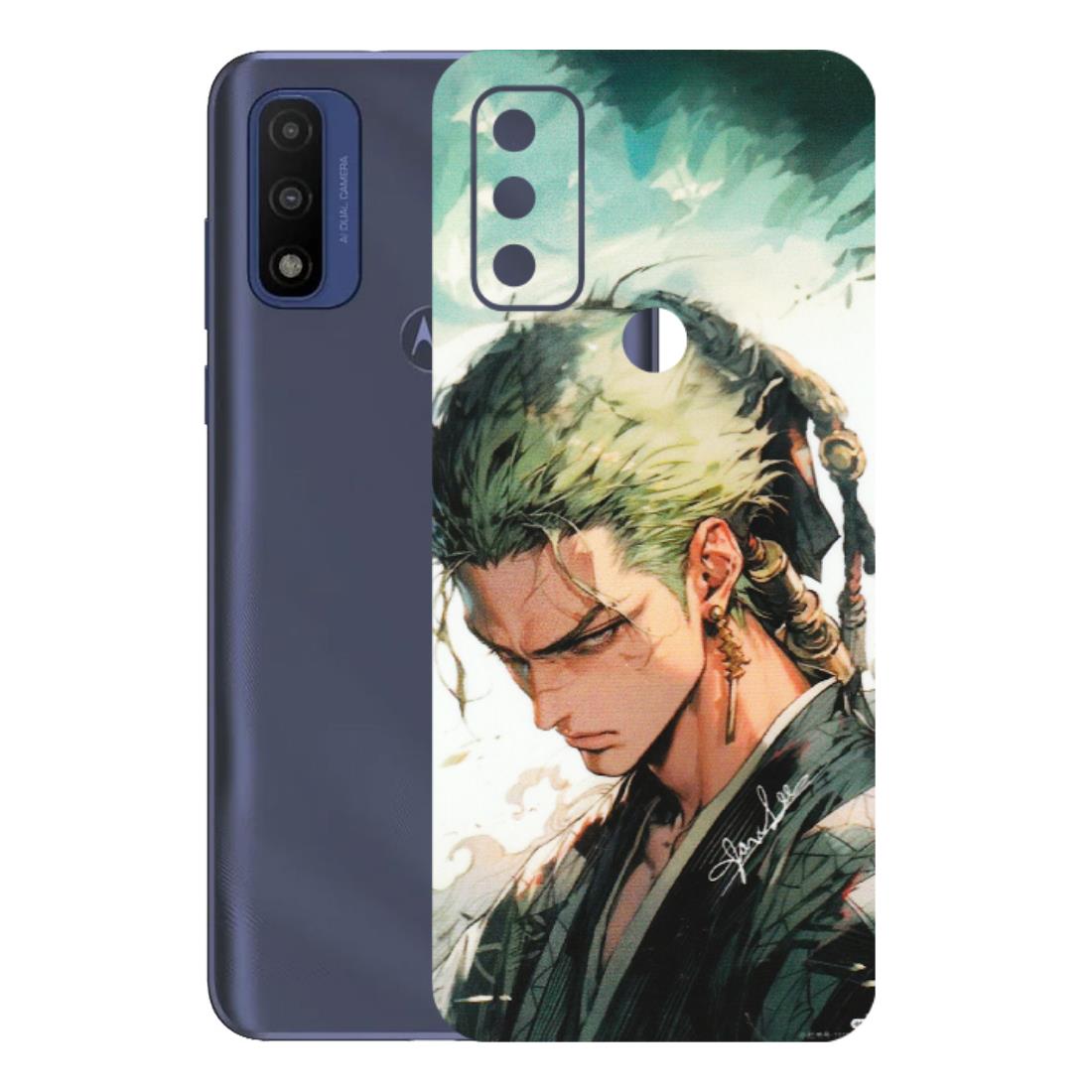 Motorola Phone Skins (All Models) - New Roronoa Zoro One Picece Anime - Matte Finish (M-140) Motorola Moto G Pure