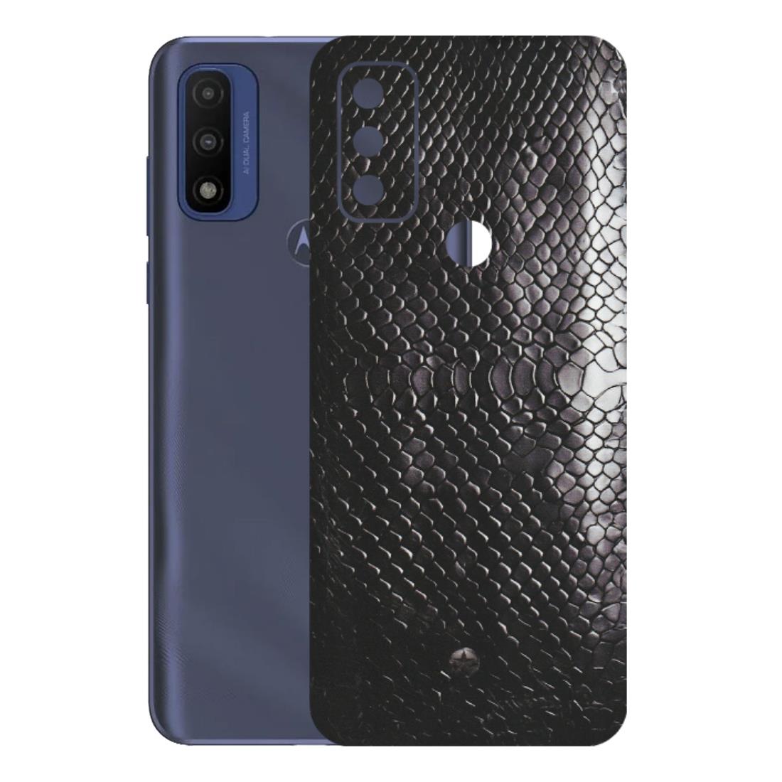 Motorola Phone Skins (All Models) - Black Snack Leather - Matte Finish (M-147) Motorola Moto G Pure