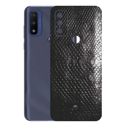 Motorola Phone Skins (All Models) - Black Snack Leather - Matte Finish (M-147) Motorola Moto G Pure