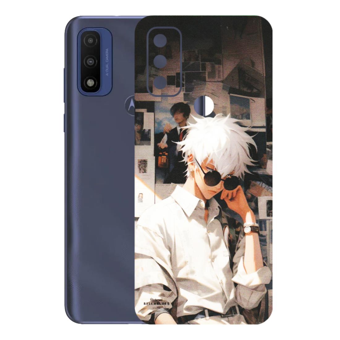 Motorola Phone Skins (All Models) - Gojo Satoru Jujustu Kaisen Anime - Matte Finish (M-156) Motorola Moto G Pure