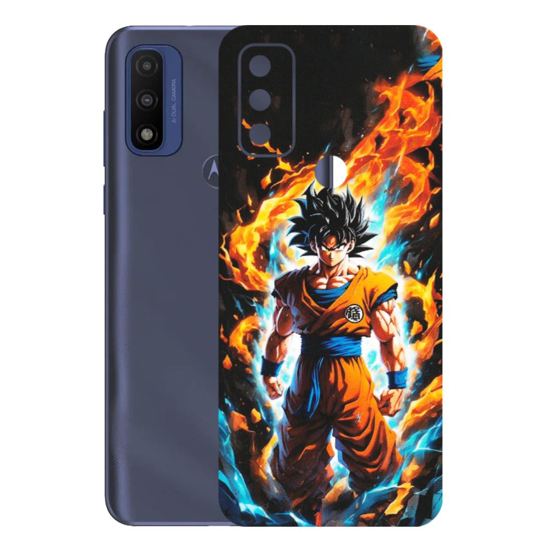 Motorola Phone Skins (All Models) - Goku Transformation Anime - Matte Finish (M-159) Motorola Moto G Pure