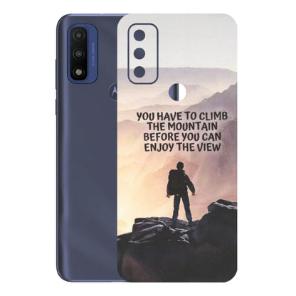 Motorola Phone Skins (All Models) - Motivational Hiking Mountain - Matte Finish (M-28) Motorola Moto G Pure