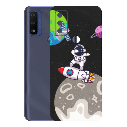 Motorola Phone Skins (All Models) - Astronaut Vibing Toon Running - Matte Finish (M-39) Motorola Moto G Pure