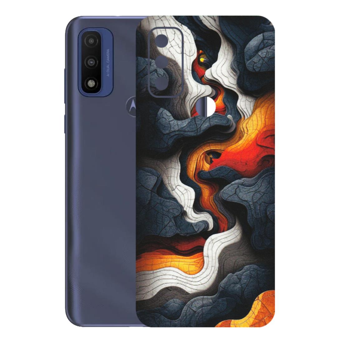 Motorola Phone Skins (All Models) - Abstract Volcanic Layers - Matte Finish (M-52) Motorola Moto G Pure