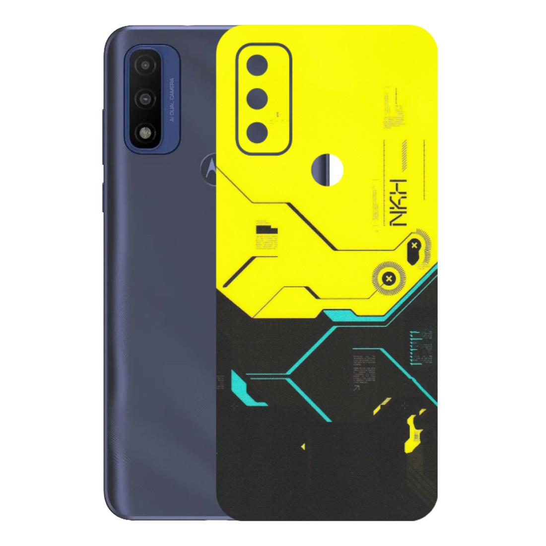 Motorola Phone Skins (All Models) - Black Yellow Technica - Matte Finish (M-53) Motorola Moto G Pure