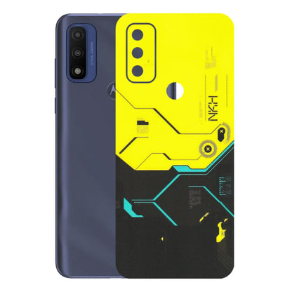 Motorola Phone Skins (All Models) - Black Yellow Technica - Matte Finish (M-53) Motorola Moto G Pure