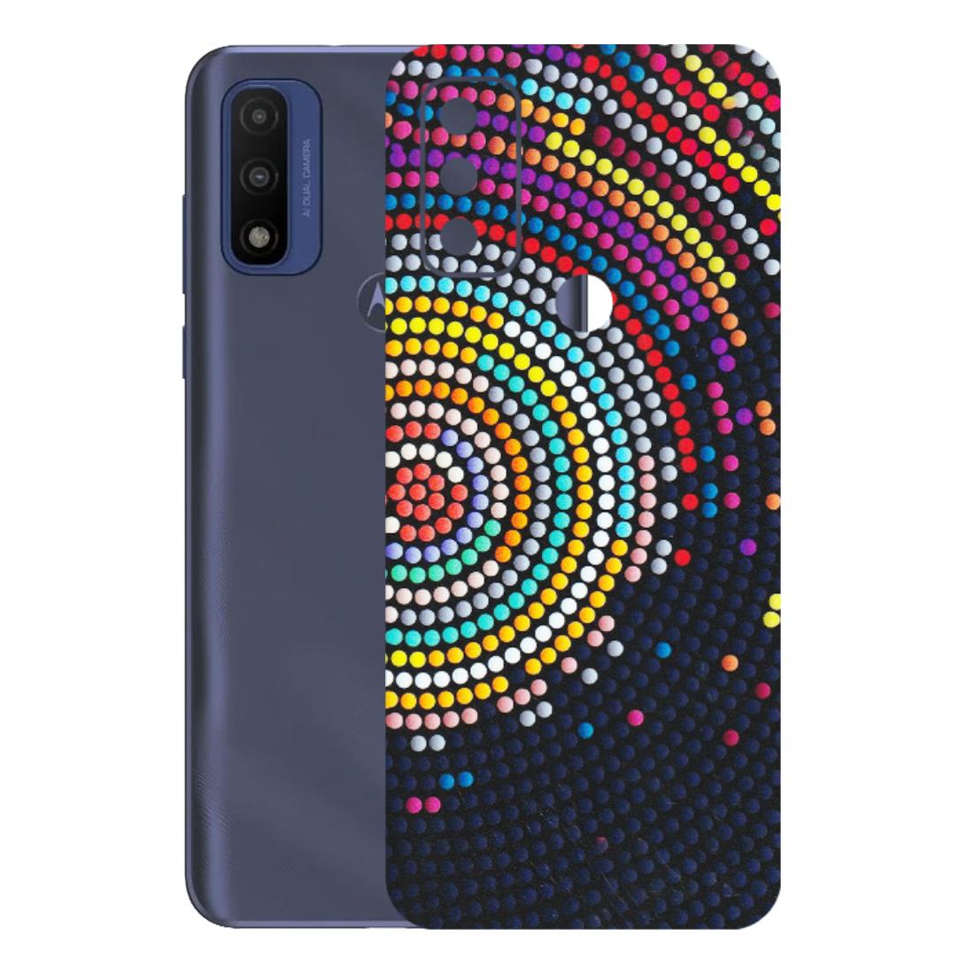 Motorola Phone Skins (All Models) - Rainbow Dot Mandala - Matte Finish (M-97) Motorola Moto G Pure