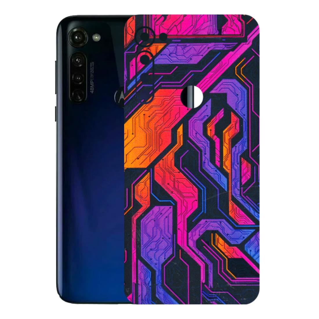 Motorola Phone Skins (All Models) - Tech Circuits Futuristic - 3D Embossed Finish (L-07) Motorola Moto G Stylus