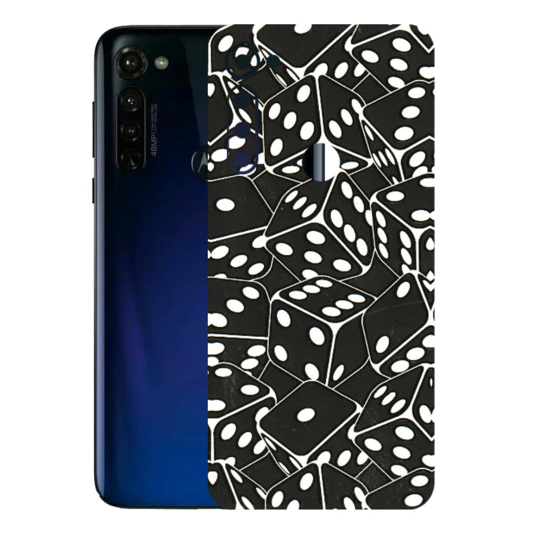 Motorola Phone Skins (All Models) - Big Black Dices - 3D Embossed Finish (L-106) Motorola Moto G Stylus