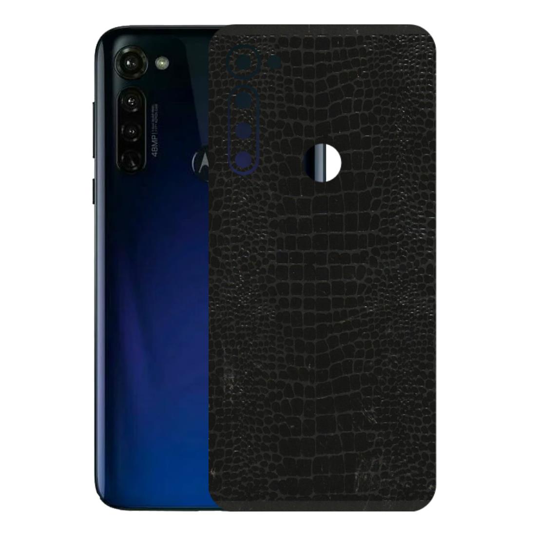 Motorola Phone Skins (All Models) - Snake Leather Black - 3D Embossed Finish (L-107) Motorola Moto G Stylus