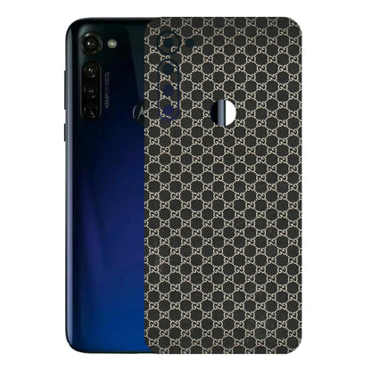 Motorola Phone Skins (All Models) - Black G Print - 3D Embossed Finish (L-109) Motorola Moto G Stylus