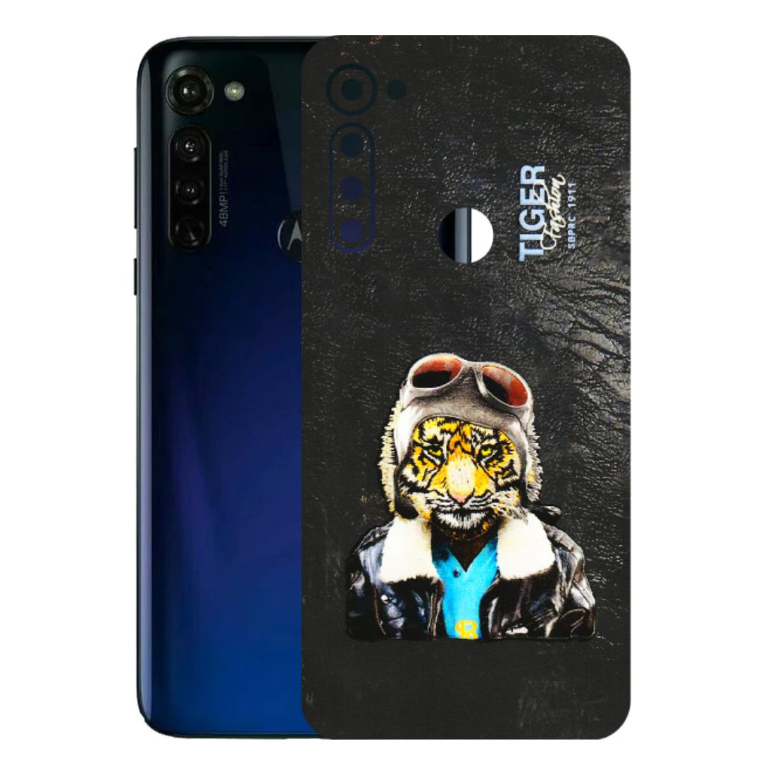 Motorola Phone Skins (All Models) - Rider Tiger - 3D Embossed Finish (L-113) Motorola Moto G Stylus