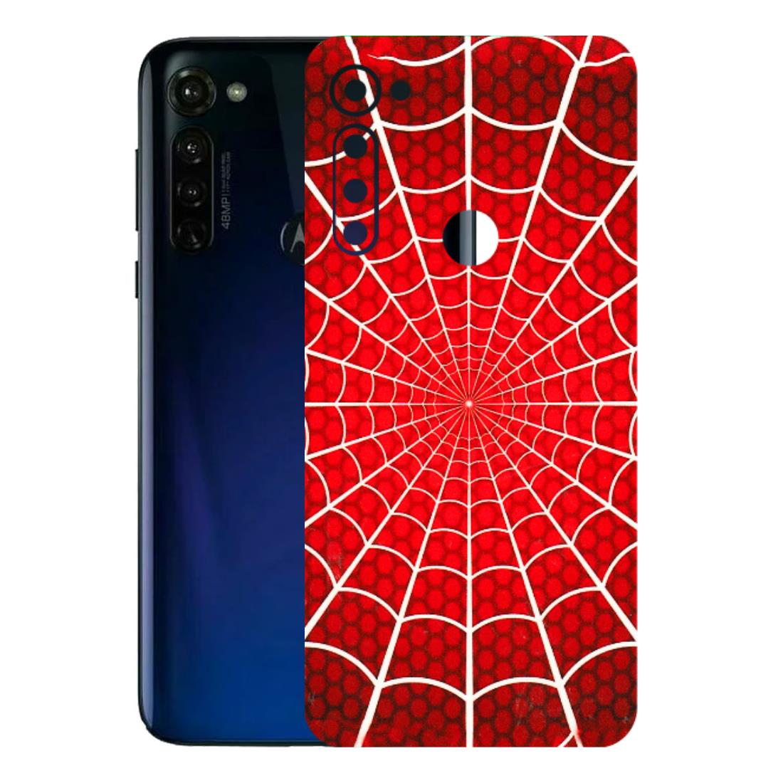 Motorola Phone Skins (All Models) - Classic Spidey Web - 3D Embossed Finish (L-115) Motorola Moto G Stylus