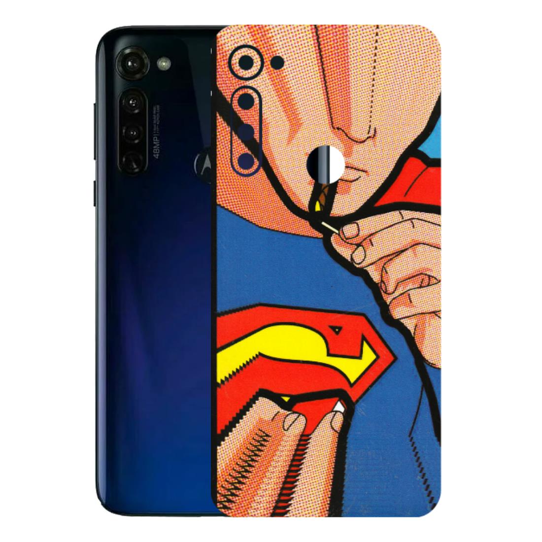 Motorola Phone Skins (All Models) - Superman Sutta - 3D Embossed Finish (L-130) Motorola Moto G Stylus