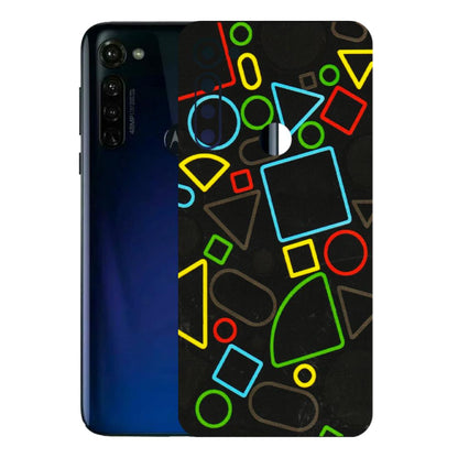 Motorola Phone Skins (All Models) - Black Shapes - 3D Embossed Finish (L-131) Motorola Moto G Stylus