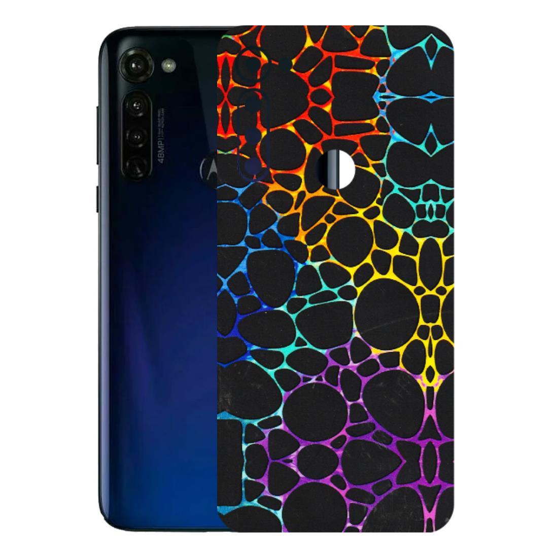 Motorola Phone Skins (All Models) - Abstract Art MultiColour - 3D Embossed Finish (L-133) Motorola Moto G Stylus