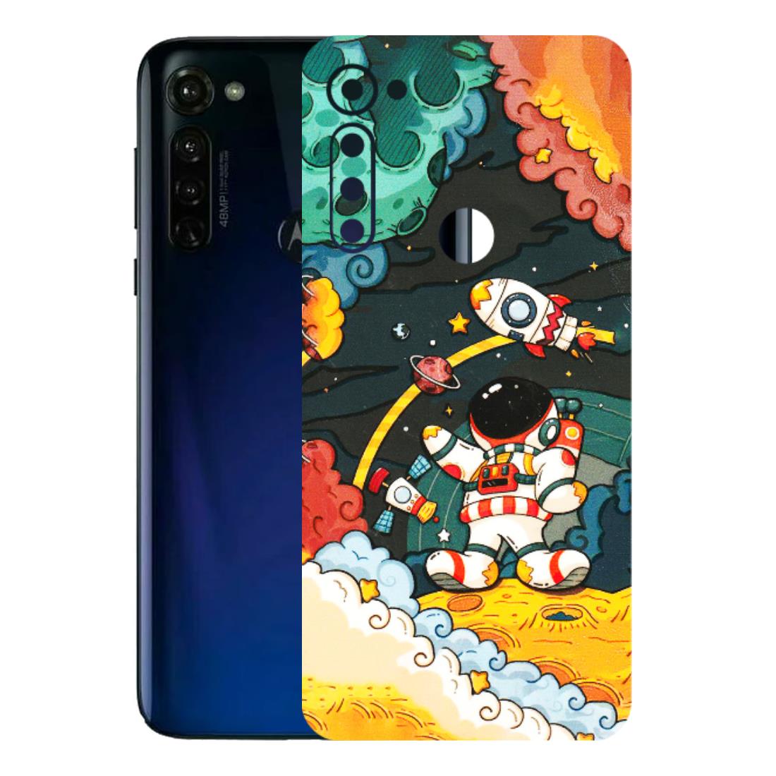 Motorola Phone Skins (All Models) - Astronauts & Spaceship - 3D Embossed Finish (L-145) Motorola Moto G Stylus