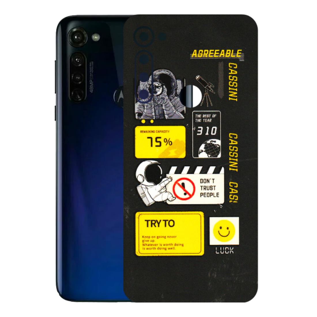 Motorola Phone Skins (All Models) - Black Cassini - 3D Embossed Finish (L-161) Motorola Moto G Stylus
