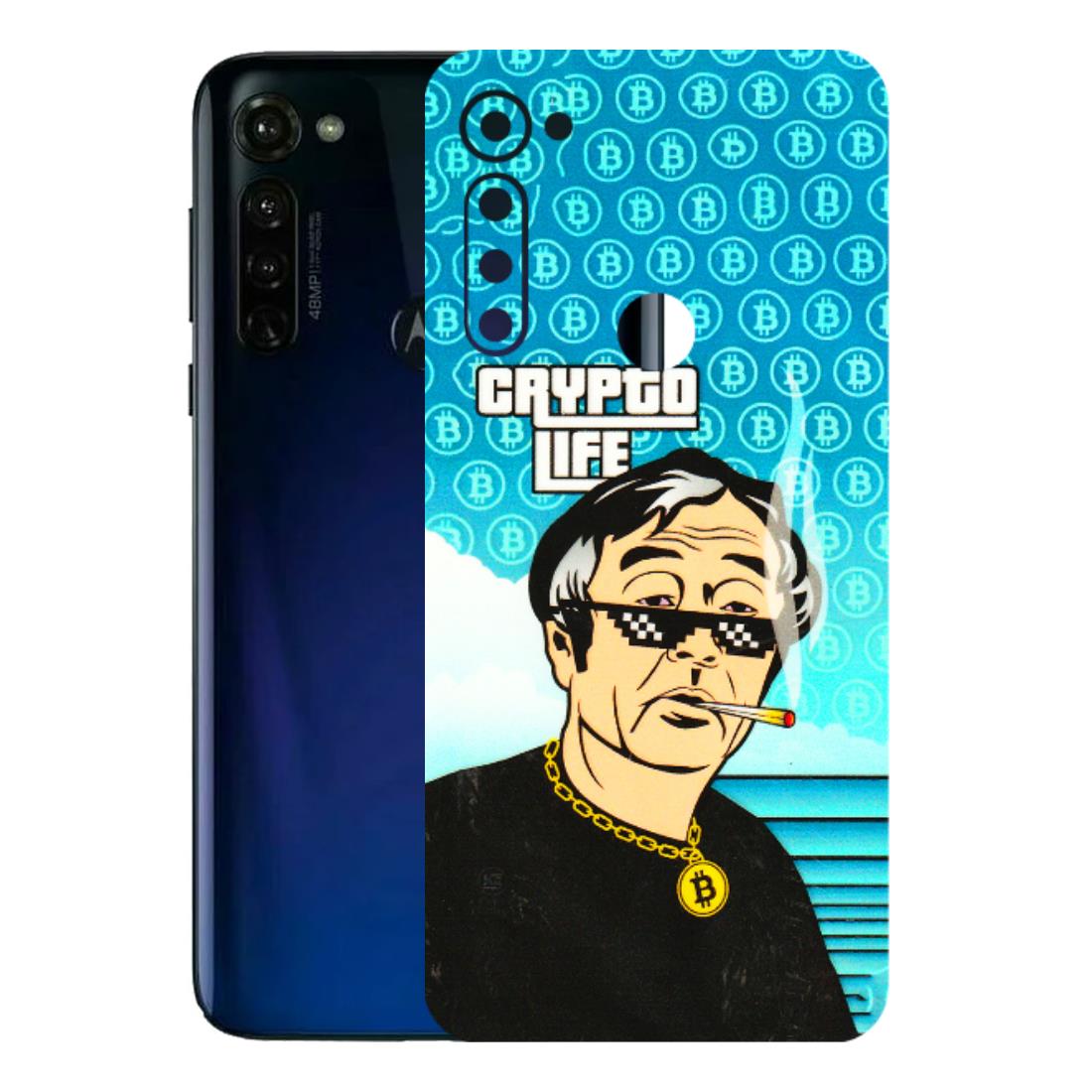 Motorola Phone Skins (All Models) - Crypto Thug Life - 3D Embossed Finish (L-179) Motorola Moto G Stylus