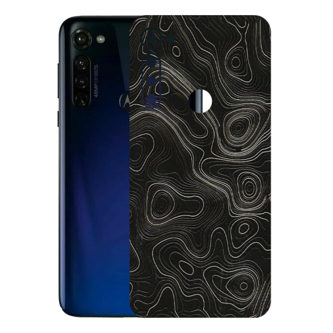 Motorola Phone Skins (All Models) - Black Swirl - 3D Embossed Finish (L-196) Motorola Moto G Stylus