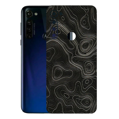 Motorola Phone Skins (All Models) - Black Swirl - 3D Embossed Finish (L-196) Motorola Moto G Stylus