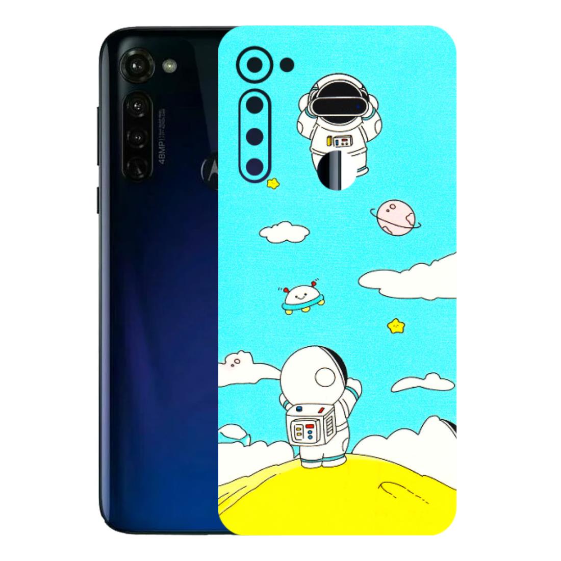 Motorola Phone Skins (All Models) - Blue Skies Astro Float - 3D Embossed Finish (L-230) Motorola Moto G Stylus