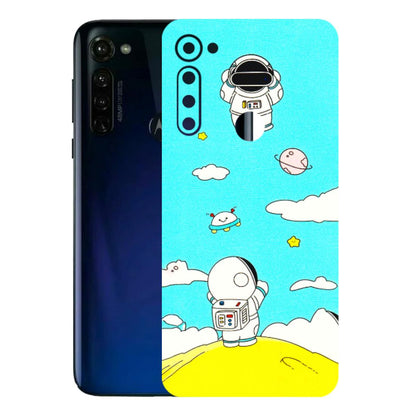 Motorola Phone Skins (All Models) - Blue Skies Astro Float - 3D Embossed Finish (L-230) Motorola Moto G Stylus