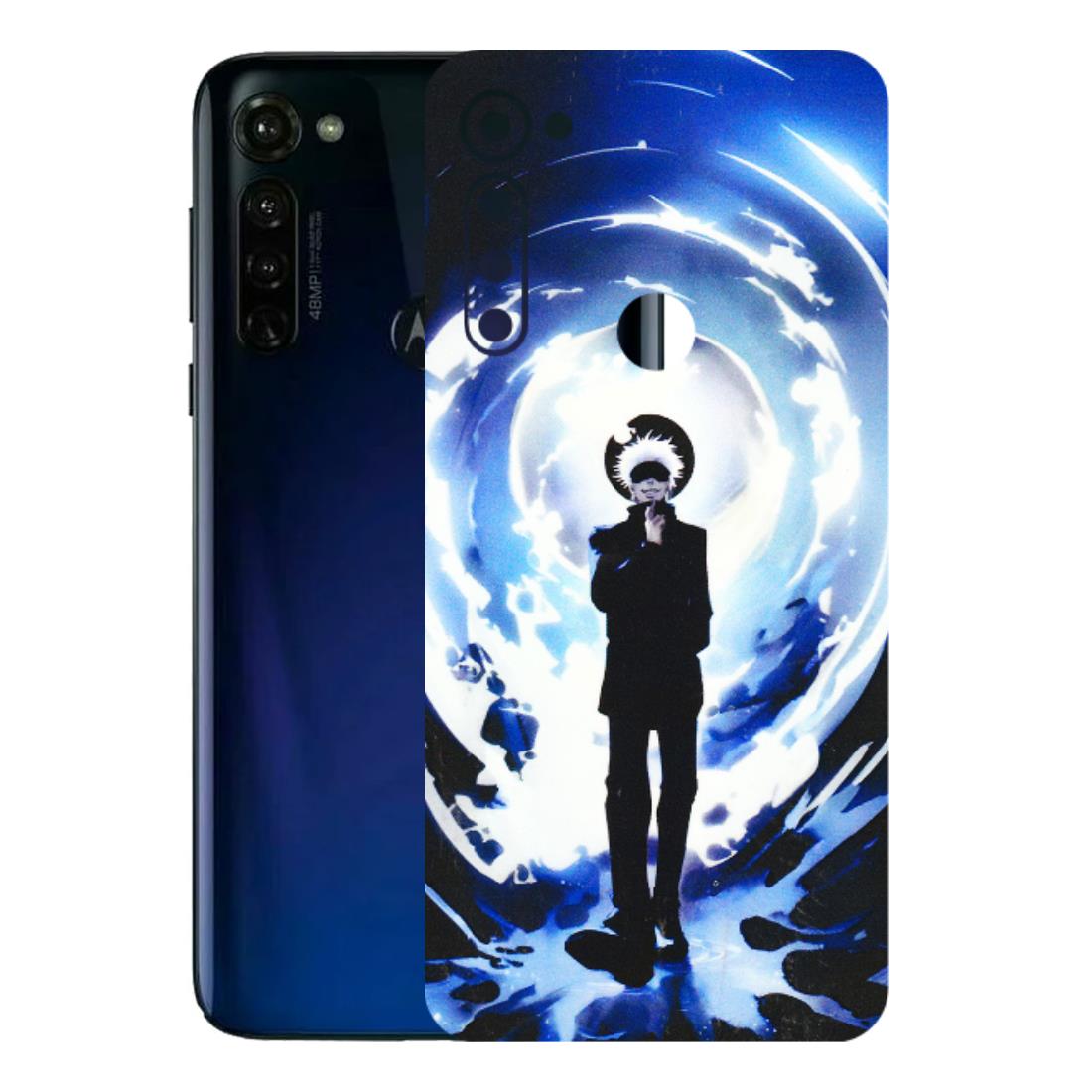 Motorola Phone Skins (All Models) - Satoru Gojo Dark Blue - 3D Embossed Finish (L-235) Motorola Moto G Stylus