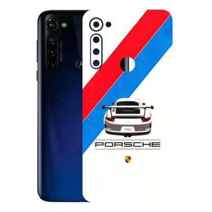 Motorola Phone Skins (All Models) - Porche Car Sober Logo - 3D Embossed Finish (L-248) Motorola Moto G Stylus