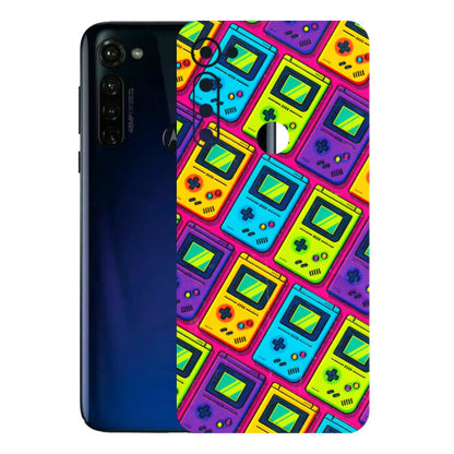 Motorola Phone Skins (All Models) - Gameboy Colourful - 3D Embossed Finish (L-266) Motorola Moto G Stylus