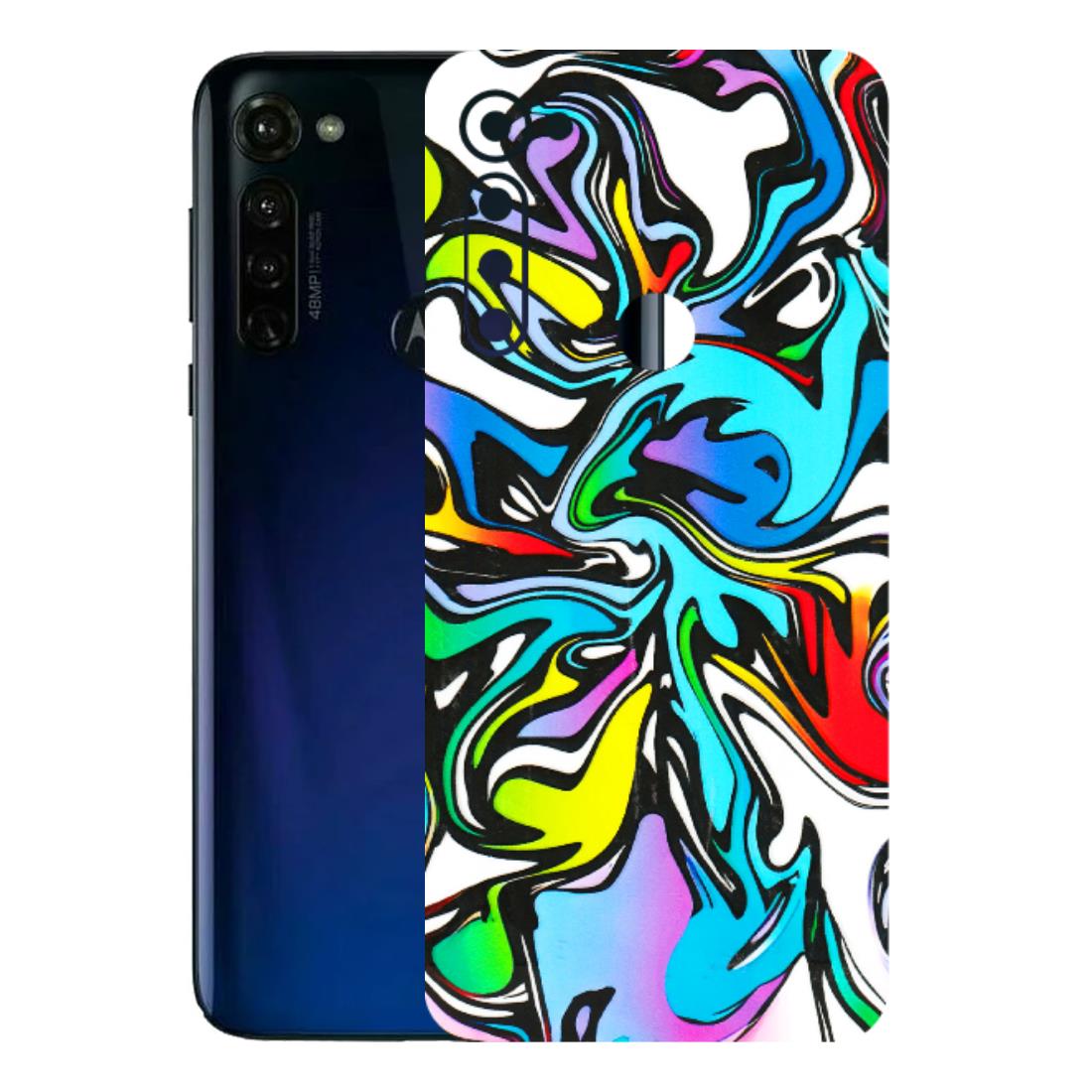 Motorola Phone Skins (All Models) - Abstract Colour Paints - 3D Embossed Finish (L-271) Motorola Moto G Stylus