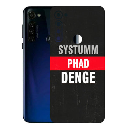 Motorola Phone Skins (All Models) - Systumm Phad Denge - 3D Embossed Finish (L-278) Motorola Moto G Stylus