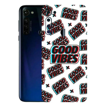 Motorola Phone Skins (All Models) - Good Vibes - 3D Embossed Finish (L-282) Motorola Moto G Stylus