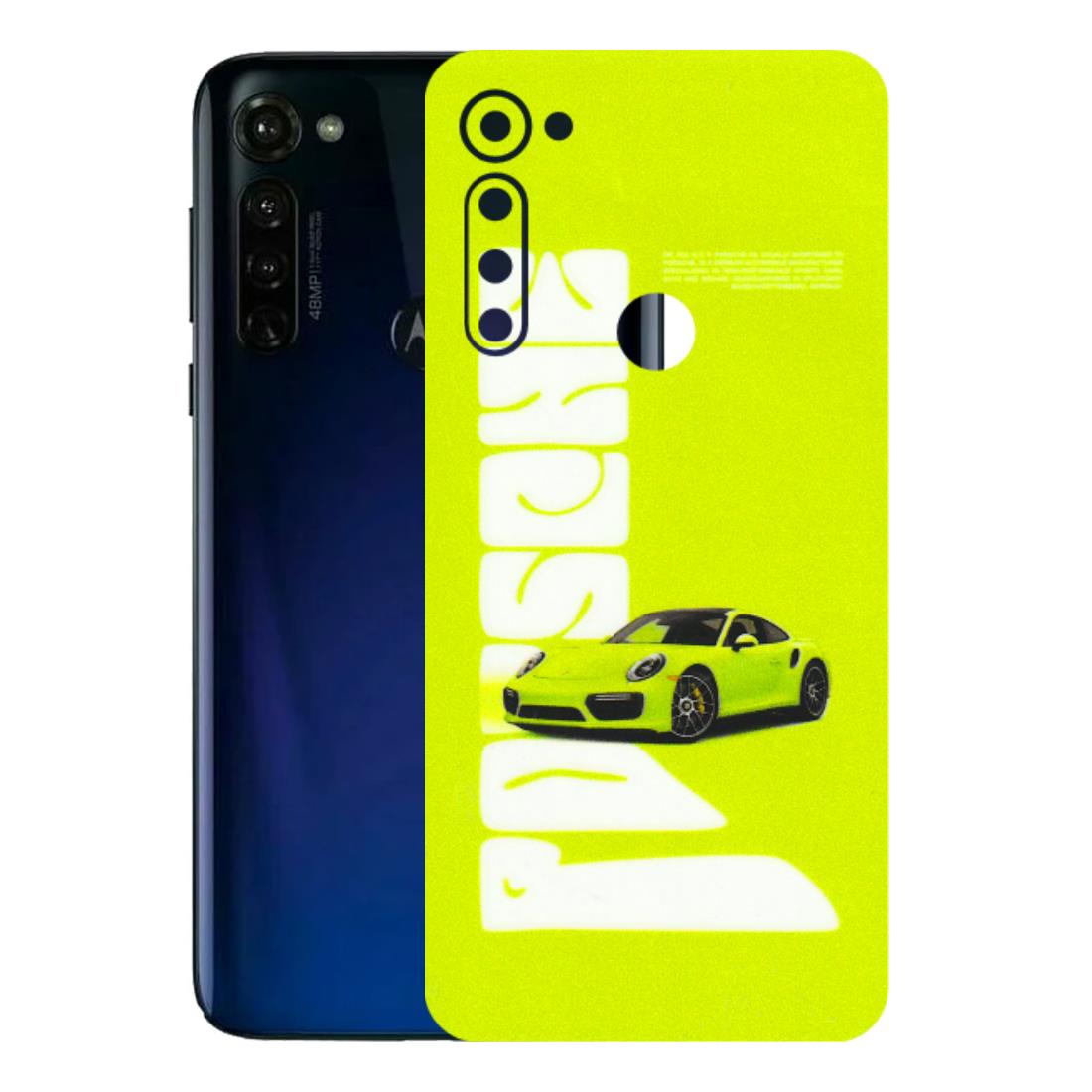 Motorola Phone Skins (All Models) - Lime Green Porche - 3D Embossed Finish (L-30) Motorola Moto G Stylus