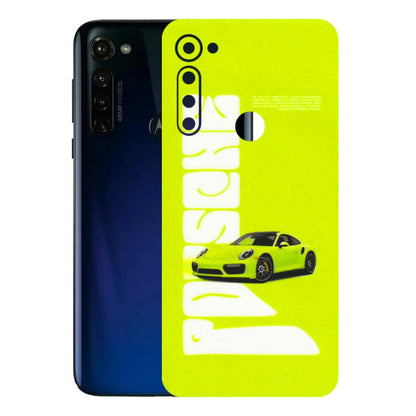 Motorola Phone Skins (All Models) - Lime Green Porche - 3D Embossed Finish (L-30) Motorola Moto G Stylus