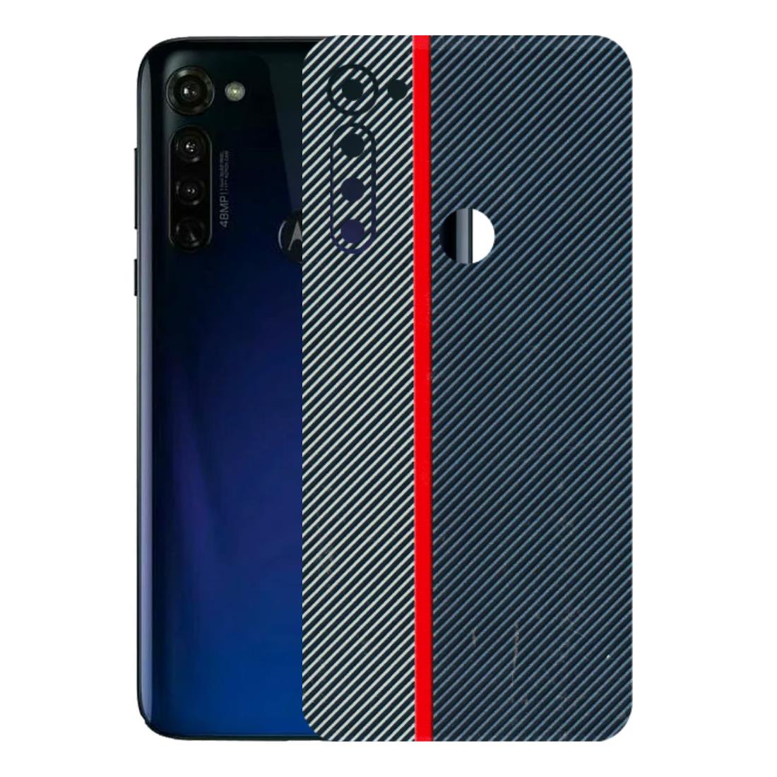 Motorola Phone Skins (All Models) - Blue Sober Lines - 3D Embossed Finish (L-305) Motorola Moto G Stylus