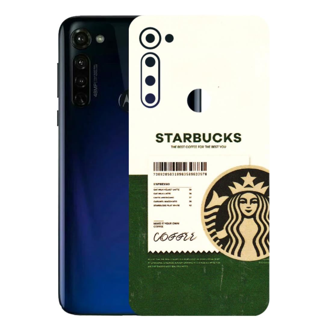Motorola Phone Skins (All Models) - Starbucks Barcode - 3D Embossed Finish (L-308) Motorola Moto G Stylus