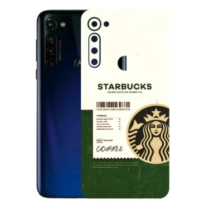 Motorola Phone Skins (All Models) - Starbucks Barcode - 3D Embossed Finish (L-308) Motorola Moto G Stylus